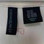 Cynthia Rowley 3/4 Sleeve Heart Detail Blouse Photo 2