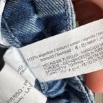 ZARA  Womens Size Large Gold Button Straight Leg Retro 90s Style Jeans High Rise Photo 4