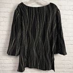 Shomi by Miller Shor retro glam gold and black silk tunic size 20 old money Photo 5