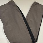 Athleta  Brooklyn Ankle Pant Brown Houndstooth Black Side Stripe Womens Size 8 Photo 0