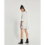 ZARA Trafaluc Collection Floral Printed Mini Dress With Frills NWT Photo 2