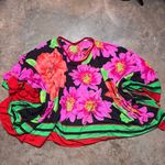Oscar de la Renta  Womens OSFM vibrant flower Shawl Boho Scarf Photo 3