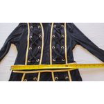 ENTRY Long Sleeve Lace Up Detail Black Dress size Large NWT Photo 10