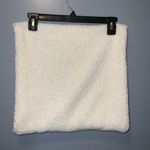 Green Cable Knit Sweater Sherpa Lined & Trimmed Cowl Neck Warmer 14” X 15” Photo 4