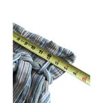 Lakhays Womens Striped Ruffled Wrap Skirt With Tie Belt Blue Size M Photo 5