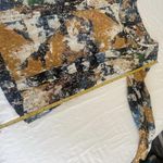 Tory Burch Multi Color 100% Silk Tunic Top Shirt Altered Smaller / Rips Project Photo 4