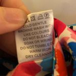 Pink Lily Sonic Blooms Floral Pink and Blue Off the Shoulder Long Sleeve Blouse Photo 5