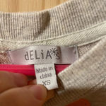 Delia's Delia’s gray shirt with orange polka dots Photo 3