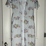 Unica Oriental Style Button Up Dress With Pockets Size Small White Photo 0