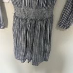 Rails  Jasmine Tibet Stripe Mini Dress Size Small Blue/White Boho Linen Photo 12