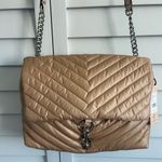 Rebecca Minkoff | Edie Nylon Jumbo Flap Shoulder Crossbody Bag in New Nude Photo 14