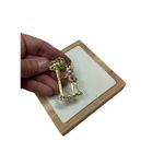 AJC Lady Woman Golfer Golf Humor Lapel Pin Brooch gold toned brooch Photo 3