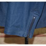 Ladies Studio V Lightweight Blue Chambray Jacket Snap Front Stretch Plus Size 2X Photo 4