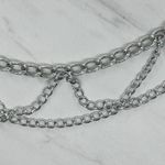 Draped Silver Tone Metal Chain Link Belt Y2K XS/Small XS/S ✨ Photo 4