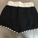 Akira NWT Boxing Athletic Black White Stripe Trim Drawstring Lounge Shorts Small Photo 5
