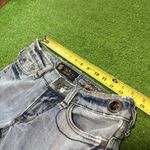 Odyn Jeans Size 28 Light Wash Y2K Embroidered Floral Studded Low Rise Button Fly Blue Photo 6