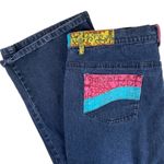 Diane Gilman DG2 Patched Boho Floral Straight Leg Jeans Women’s Size 16 Photo 2