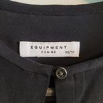 Equipment  Black Long Sleeve Dress Photo 3