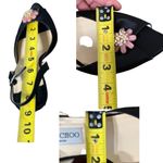 Jimmy Choo Crystal Embellished Open Toe sling Back Satin Shoes BLK EU40 … Photo 5