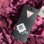 Guess NWT  Textured Bodycon Crushed Velvet Mini Dress in Wine Size 12 New w/Tag Photo 11