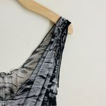 Joie  Silk Black and Gray Maxi Dress Abstract Print size S Photo 2