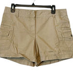 J.Crew  Women's Beige‎ Cotton Low Fit Cargo Shorts Size 10 Photo 0