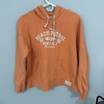 Aeropostale  Light Orange Beach Patrol Hoodie Sweatshirt Women's Size Large Y2K Photo 0