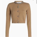 Self Portrait jeweled cardigan. S Tan Photo 11