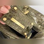 Y2K Calla Womens Snake Pattern Studded Faux Purse Satchel Hand Bag Green Photo 3