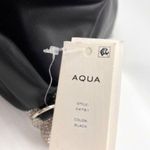 AQUA Women's Black Scrunchie Mini Crossbody Bag Black Rhinestone Strap New Photo 13