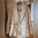 House of Harlow Revolve 1960 White Tweed Blazer. Size XS! Black Photo 1
