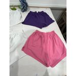 Soffe Womens  Shorts Medium Lot of 5 White Pink Purple Elastic Waist Athletic Photo 9
