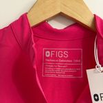 FIGS  Rafaela Oversized Scrub Top in Shocking Pink, Size XXS Photo 7