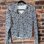 Equestrian Designs Vintage Lace Print Jacket & Pants Set Women's Size Medium Black Photo 0
