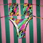 Zuliana Size Small Brazilian Cut Bright Print Bikini. Made in USA. New With Tags Pink Photo 3