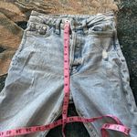 H&M Ultra High Waist Mom Jeans Light Wash Distressed Ripped Knees Women’s 0 Y2K Photo 11