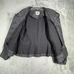 Leslie Fay  Blazer Womens‎ 16 Black Metallic Jacquard Vintage 80s 90s Evening Photo 3