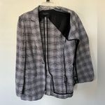 Rag and Bone Claudia Linen Blend Blazer in Blue Plaid Women’s Size 4 Photo 4