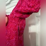 Natalie Martin Charlotte Midi Dress in Shangri La Print Raspberry Photo 8