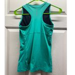 Lands' End Lot of 2  Womens Size XS Athletic Stretch Teal & Black Racerback Tanks Photo 3