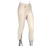 Lulu B Capri Pull On Pant Women 6 Tan/Stone Stretch Golf Sport Active Preppy Tan Photo 6