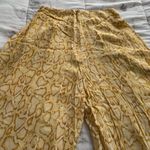 Faithfull the Brand buttery yellow wide leg high waisted pants, size 2 boho Photo 10