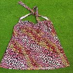 Catalina ‎ Womens 1X Swimsuit Halter Top One Piece Leopard Cheetah Print Y2K Photo 0
