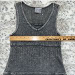 Vocal gem/sequin mineral wash blue gray tank top Photo 5