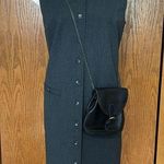 Talbots Charcoal Gray Button Up Jumper Size 10 Photo 0