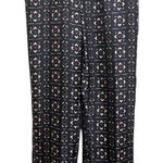 Vilagallo Ornella navy print pant navy silk size 38 $215 Blue Size M Photo 0
