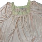 Diane Von Furstenberg VTG  Lace Trim Nightgown – Pale Pink‎ Size L Photo 4