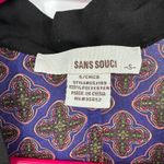 Sans Souci  size small kimono style open front short sleeve‎ cardigan blue purple Photo 4