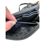 Michael Kors womens authentic Black Leather Saddle Crossbody Purse SKU8146 Photo 13