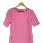 Trina Turk Kiosk Pink Shift Dress size 0 Short Sleeves Crew Neck Photo 3